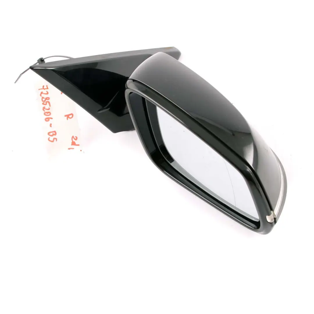  Wing Mirror BMW F32 F36 LCI High Gloss Heated Right Black Sapphire Metallic 475 - SKU rhd-7285206-BS - Part number 7285206