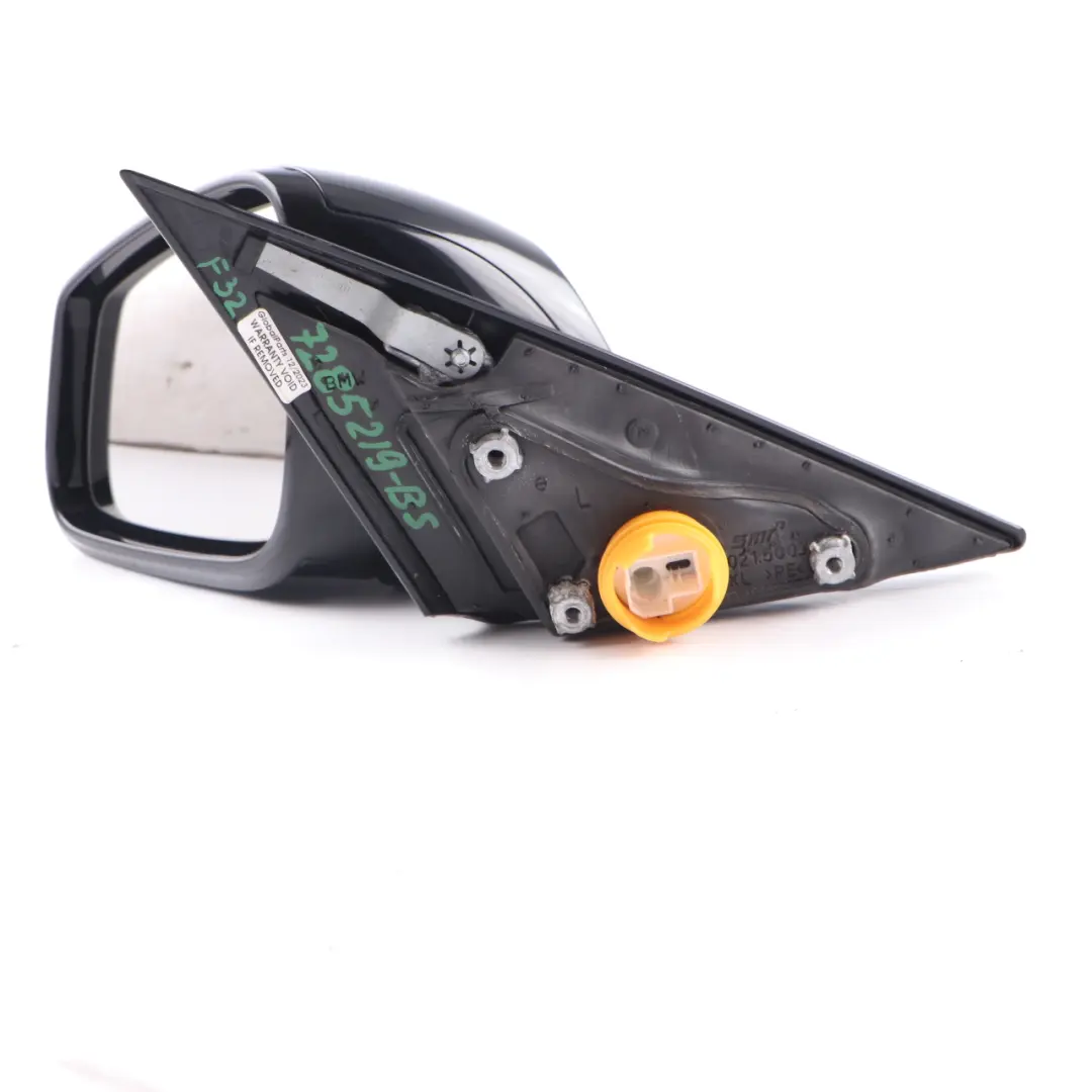 BMW F32 F33 Wing Mirror Heated Left N/S Shadow Line Black Sapphire - 475 - SKU rhd-7285219-BS - Part number 7285219
