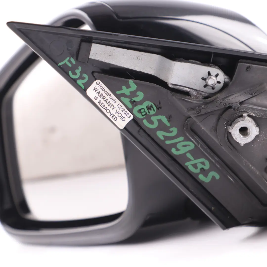 Wing Mirror Heated Left N/S Shadow Line Black Sapphire - 475 to BMW F32 F33 with Part number 7285219 BMW F32 F33 Wing Mirror Heated Left N/S Shadow Line Black Sapphire - 475 - SKU rhd-7285219-BS - Part number 7285219