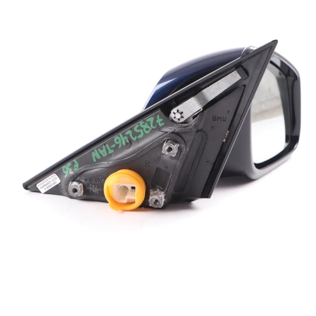  Wing Mirror BMW F32 F33 M Sport High Gloss Heated Right O/S Tanzanite Blue X10 - SKU rhd-7285246-TAN - Part number 7285246