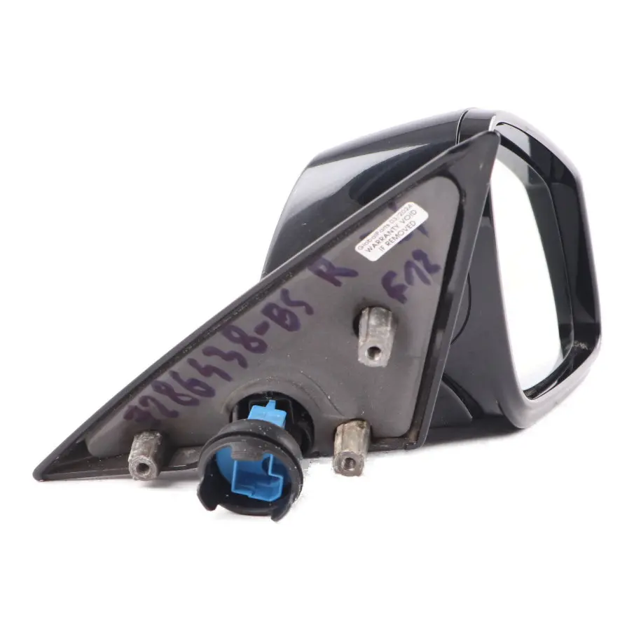 Wing Mirror BMW F12 Door Right O/S Heated Auto Dip Black Sapphire - 475 7286437 to with Part number 7286438 Wing Mirror BMW F12 Door Right O/S Heated Auto Dip Black Sapphire - 475 7286437 - SKU rhd-7286438-BS - Part number 7286438
