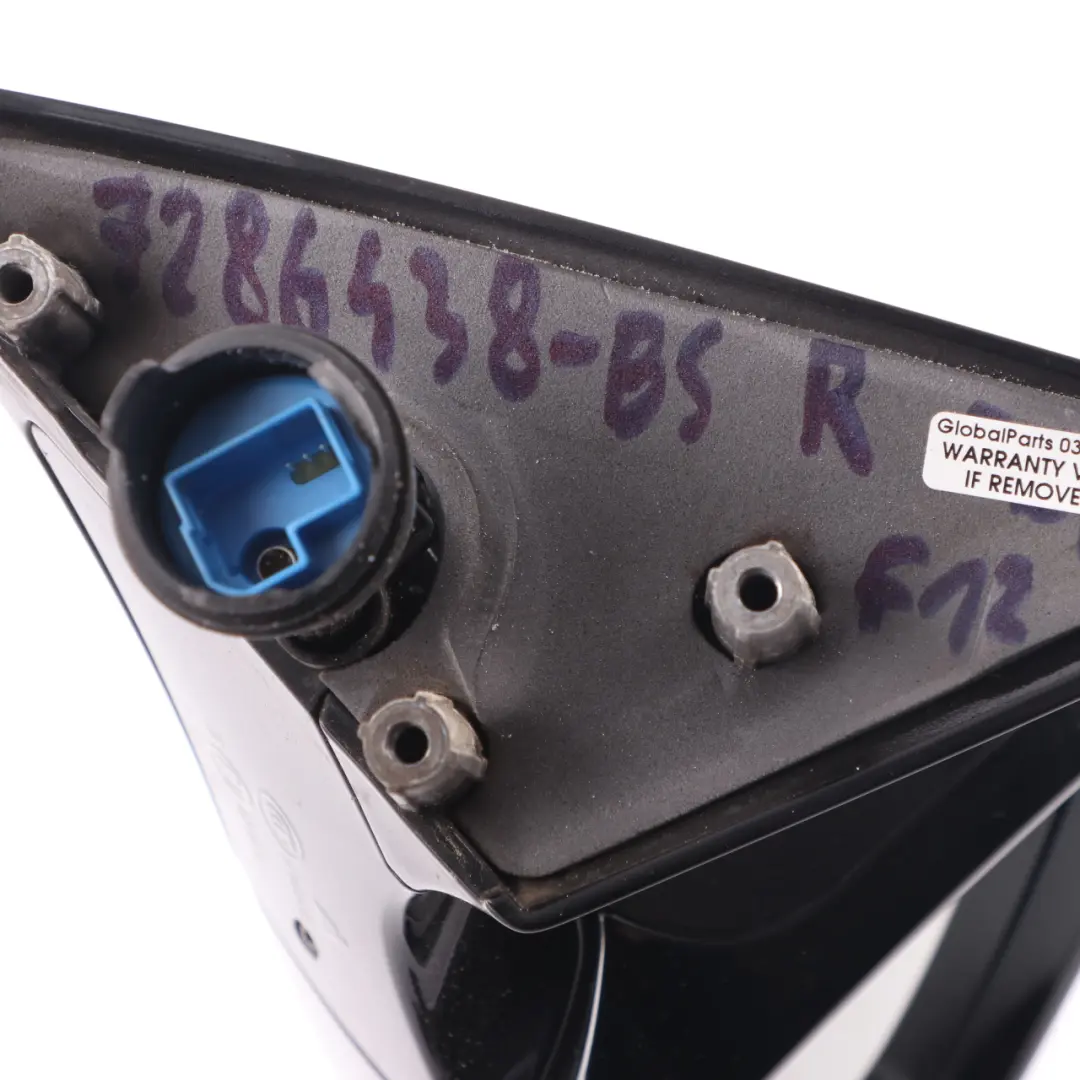 Wing Mirror BMW F12 Door Right O/S Heated Auto Dip Black Sapphire - 475 7286437 to with Part number 7286438 Wing Mirror BMW F12 Door Right O/S Heated Auto Dip Black Sapphire - 475 7286437 - SKU rhd-7286438-BS - Part number 7286438