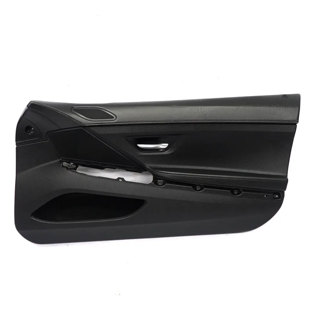 Door Card Front Right O/S Lining Trim Leather Dakota Black to BMW F12 F13 with Part number 7288466 BMW F12 F13 Door Card Front Right O/S Lining Trim Leather Dakota Black - SKU rhd-7288466 - Part number 7288466