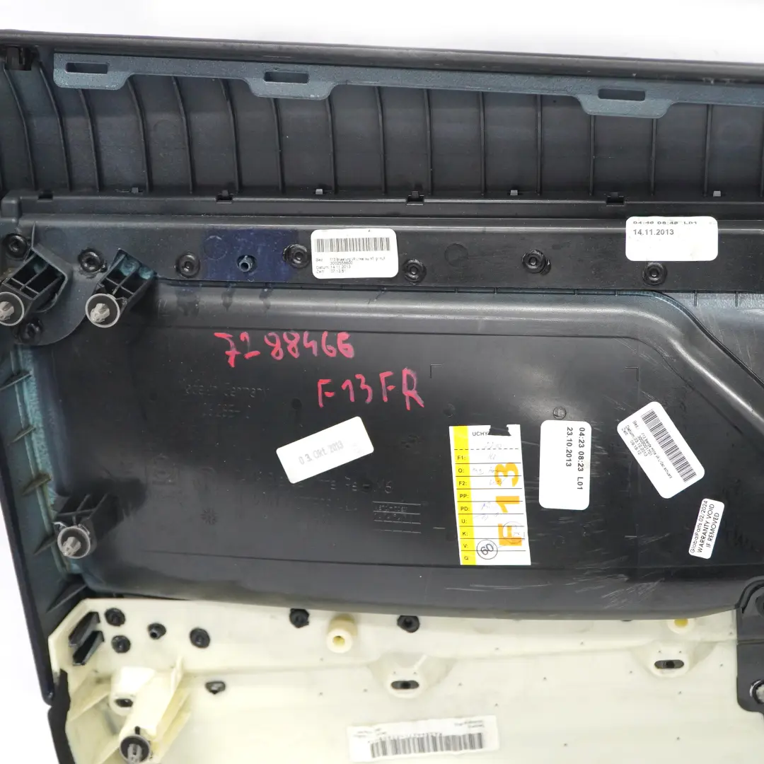 BMW F12 F13 Door Card Front Right O/S Lining Trim Leather Dakota Black - SKU rhd-7288466 - Part number 7288466