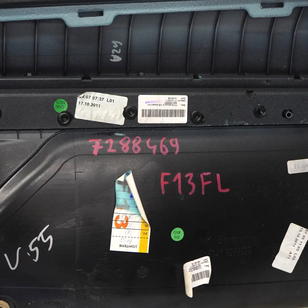 Door Card Front Left N/S Lining Panel Leather Dakota Ivory White to BMW F12 F13 with Part number 7288469 BMW F12 F13 Door Card Front Left N/S Lining Panel Leather Dakota Ivory White - SKU rhd-7288469 - Part number 7288469