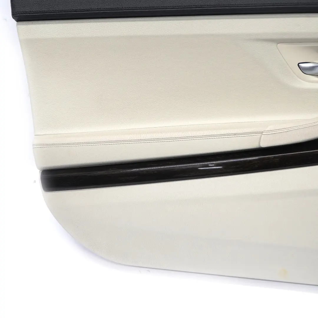 Door Card Front Left N/S Lining Panel Leather Dakota Ivory White to BMW F12 F13 with Part number 7288469 BMW F12 F13 Door Card Front Left N/S Lining Panel Leather Dakota Ivory White - SKU rhd-7288469 - Part number 7288469