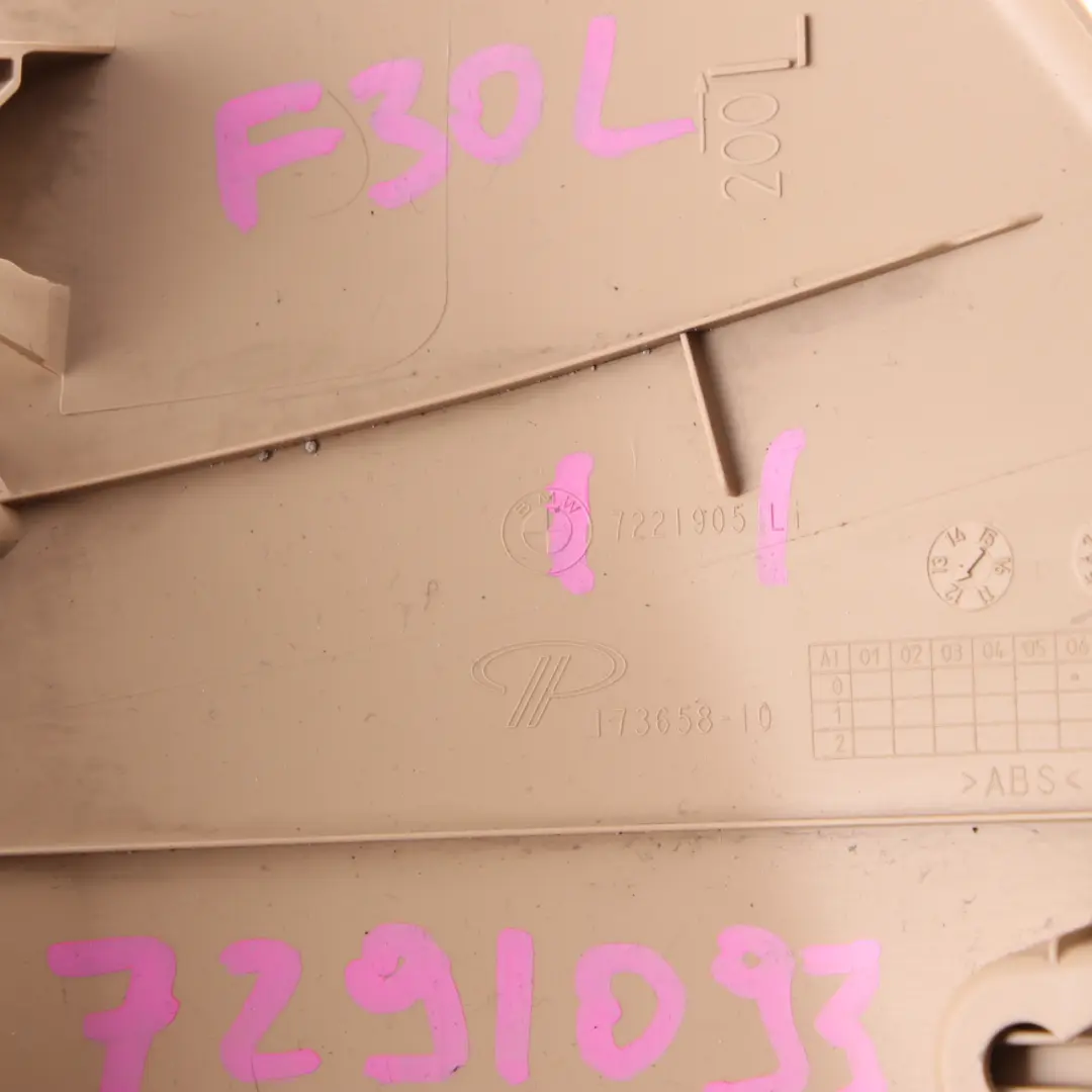 Trim Cover BMW F30 F31 F80 M3 Front Left Lateral Trim Panel Veneto Beige 7221905 to with Part number 7291093 Trim Cover BMW F30 F31 F80 M3 Front Left Lateral Trim Panel Veneto Beige 7221905 - SKU rhd-7291093 - Part number 7291093