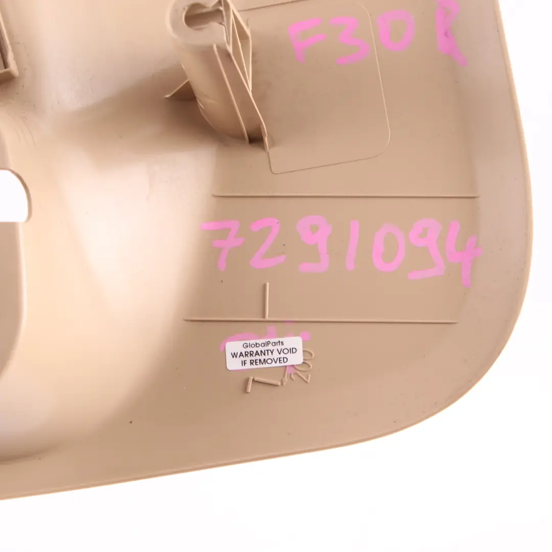 Trim Cover BMW F30 F31 F80 M3 Front Right Lateral Trim Panel O/S Veneto Beige to with Part number 7291094 Trim Cover BMW F30 F31 F80 M3 Front Right Lateral Trim Panel O/S Veneto Beige - SKU rhd-7291094 - Part number 7291094
