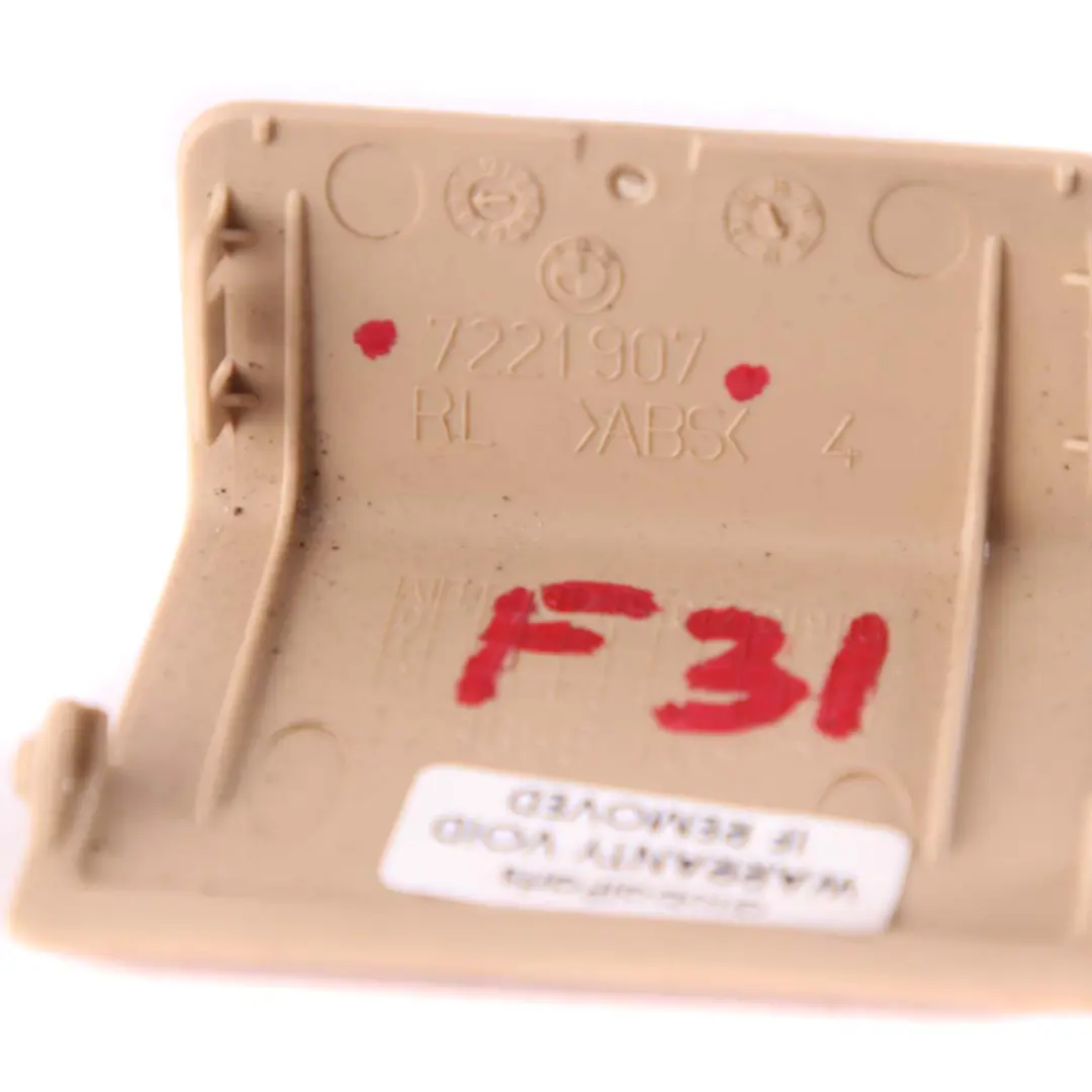 BMW 3 4 Series F30 F31 F32 Cover Trim Panel Leg Room OBD Veneto Beige 7221907 - SKU rhd-7291098 - Part number 7291098