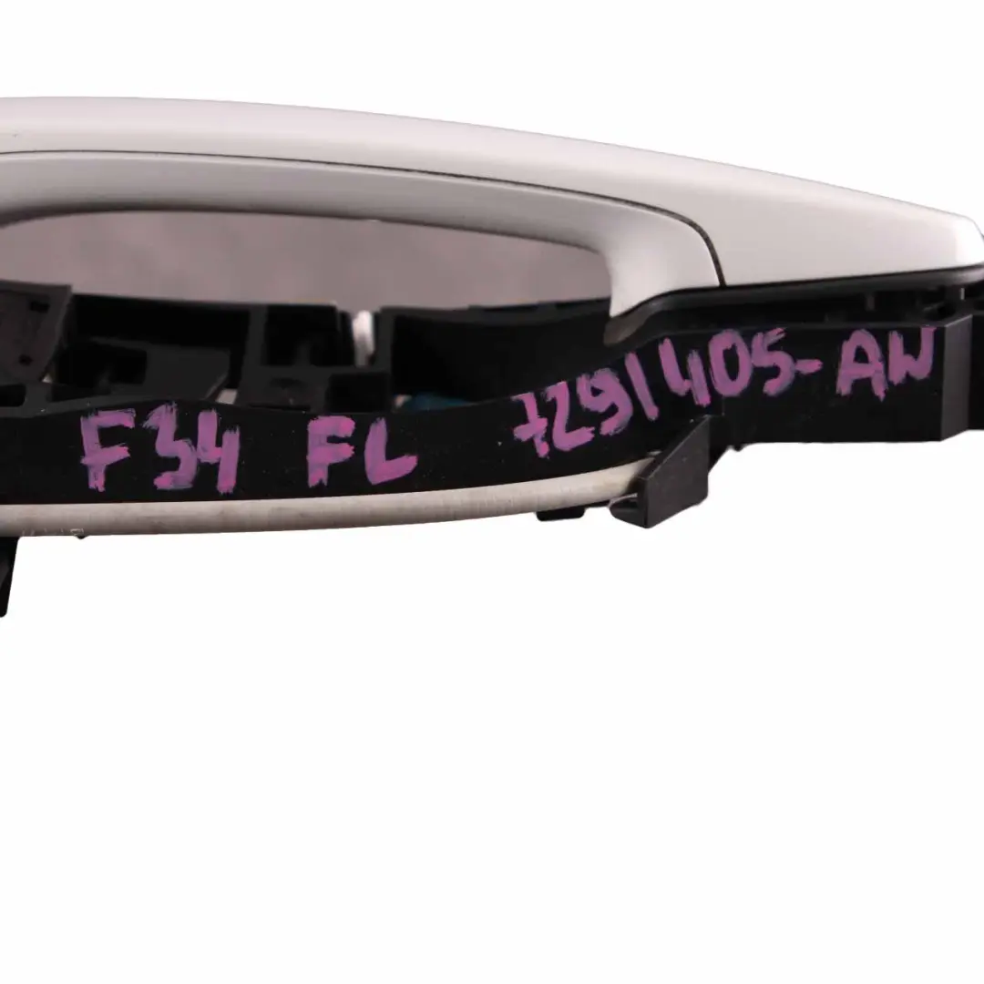 Door Handle BMW F34 GT Front Left N/S Outside Grab Alpine White - 300 to with Part number 7291405 Door Handle BMW F34 GT Front Left N/S Outside Grab Alpine White - 300 - SKU rhd-7291405-AW - Part number 7291405