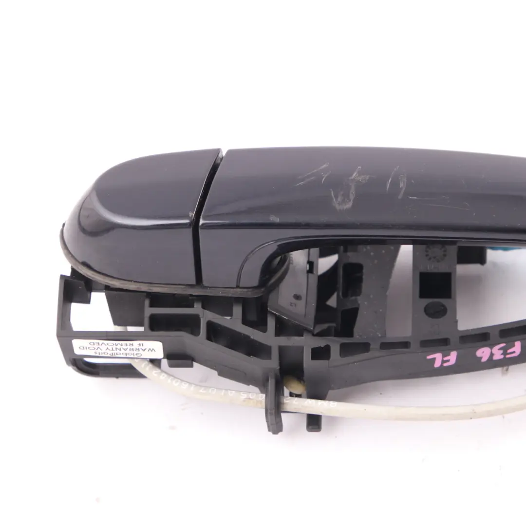 Grab Handle BMW F36 Front Left Door N/S Carbonschwarz Metallic Carbon Black 416 to with Part number 7291405 Grab Handle BMW F36 Front Left Door N/S Carbonschwarz Metallic Carbon Black 416 - SKU rhd-7291405-CAR1 - Part number 7291405