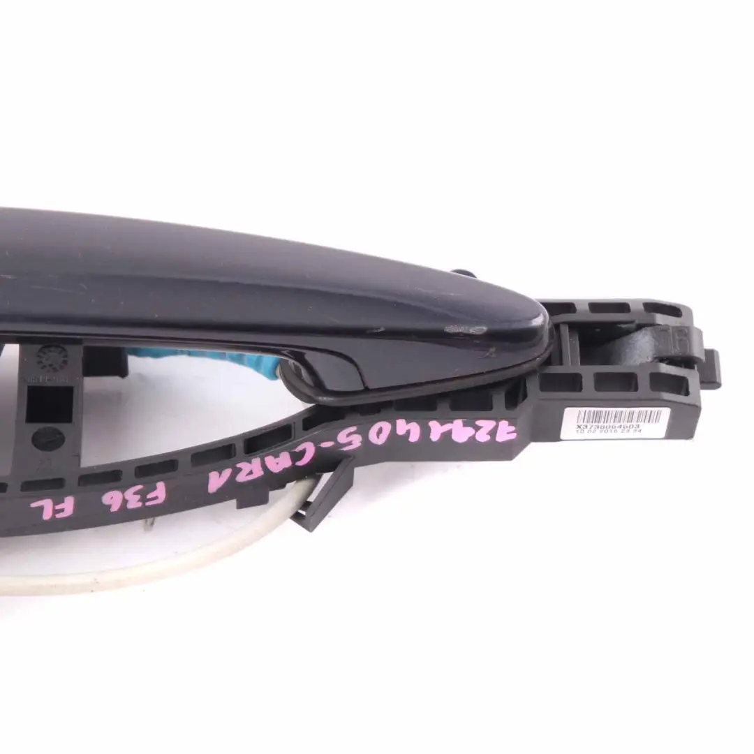 Grab Handle BMW F36 Front Left Door N/S Carbonschwarz Metallic Carbon Black 416 to with Part number 7291405 Grab Handle BMW F36 Front Left Door N/S Carbonschwarz Metallic Carbon Black 416 - SKU rhd-7291405-CAR1 - Part number 7291405