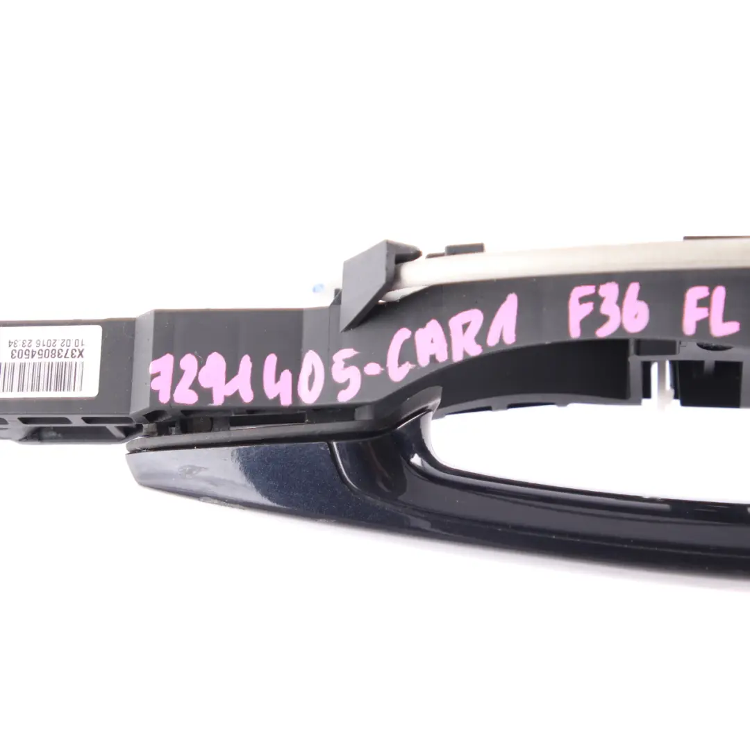 Grab Handle BMW F36 Front Left Door N/S Carbonschwarz Metallic Carbon Black 416 to with Part number 7291405 Grab Handle BMW F36 Front Left Door N/S Carbonschwarz Metallic Carbon Black 416 - SKU rhd-7291405-CAR1 - Part number 7291405