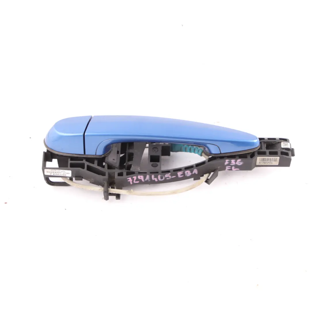  Grab Handle BMW F36 1 Front Left Door N/S Outside Estorilblau Blue Metallic B45 - SKU rhd-7291405-EB1 - Part number 7291405