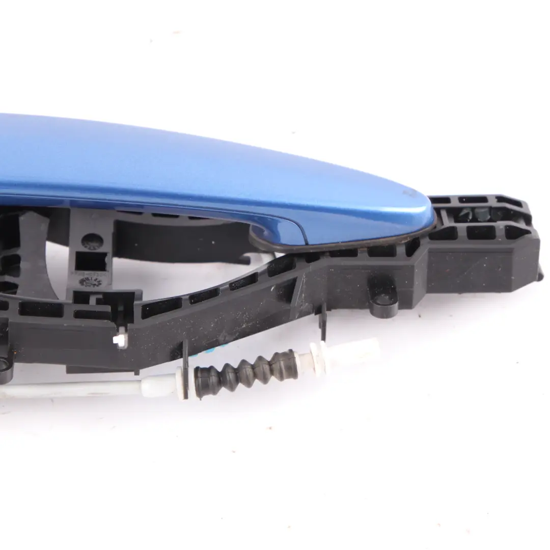 Grab Handle BMW F36 Front Right Door Outside O/S Estorilblau Blue Metallic B45 to with Part number 7291405 Grab Handle BMW F36 Front Right Door Outside O/S Estorilblau Blue Metallic B45 - SKU rhd-7291405-EB - Part number 7291405
