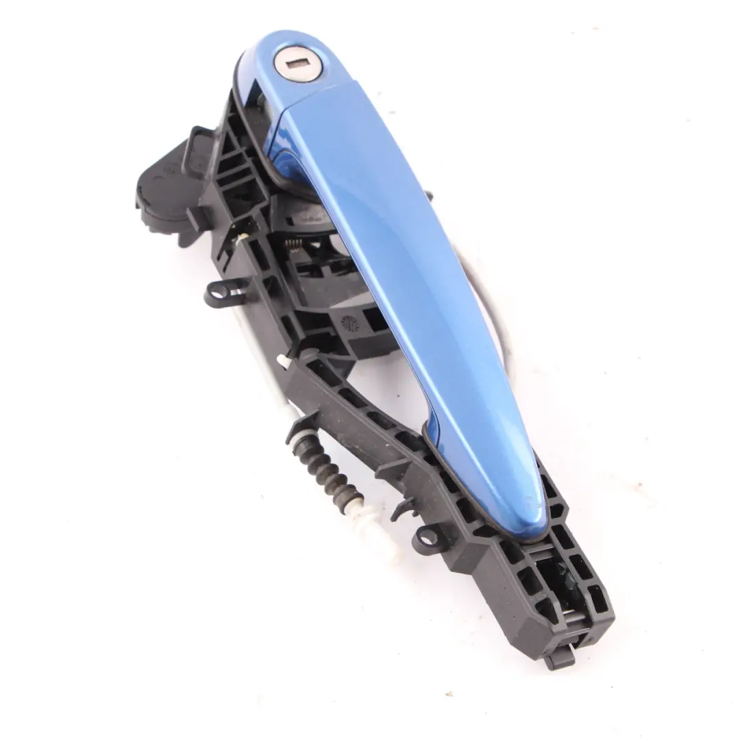 Grab Handle BMW F36 Front Right Door Outside O/S Estorilblau Blue Metallic B45 to with Part number 7291405 Grab Handle BMW F36 Front Right Door Outside O/S Estorilblau Blue Metallic B45 - SKU rhd-7291405-EB - Part number 7291405
