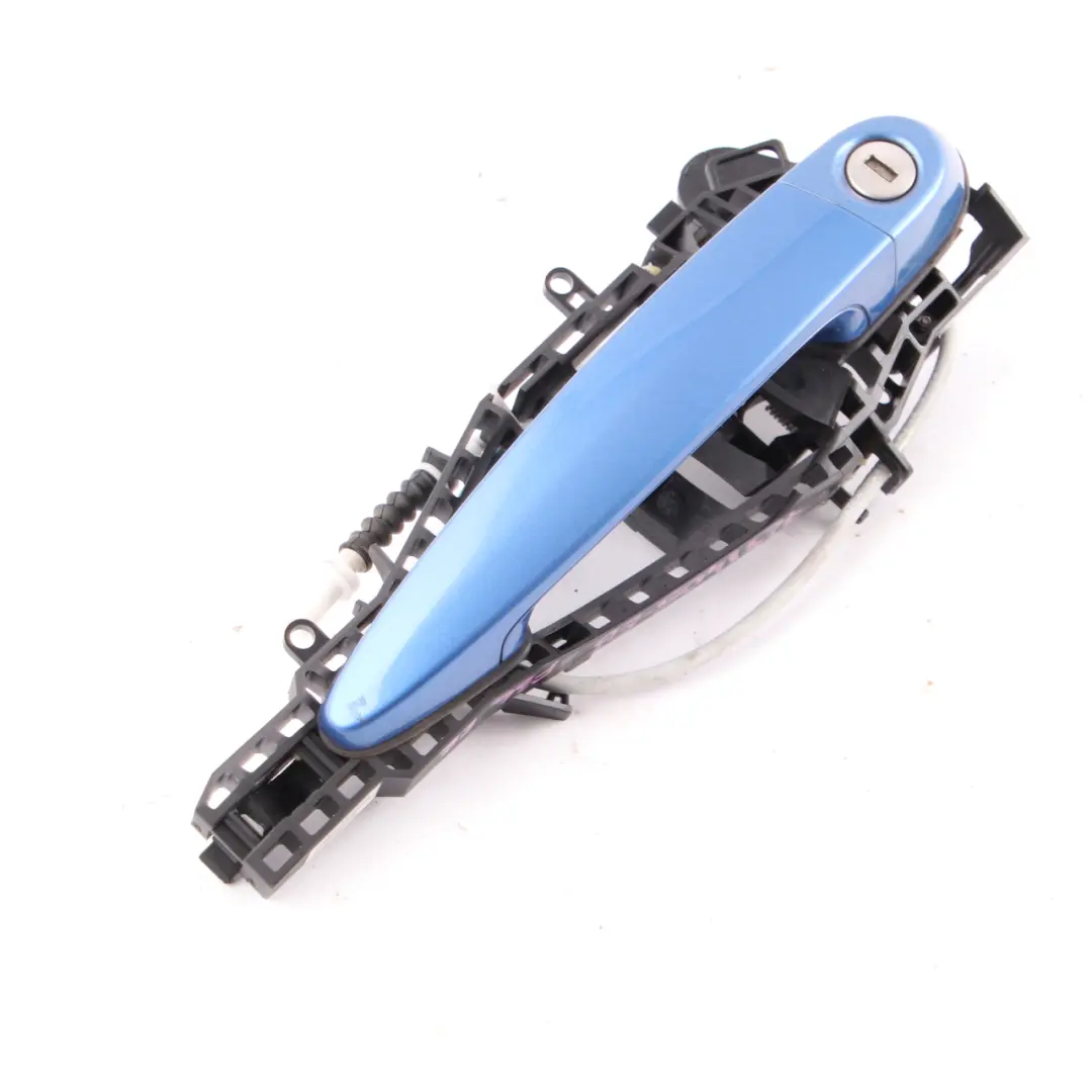 Grab Handle BMW F36 Front Right Door Outside O/S Estorilblau Blue Metallic B45 to with Part number 7291405 Grab Handle BMW F36 Front Right Door Outside O/S Estorilblau Blue Metallic B45 - SKU rhd-7291405-EB - Part number 7291405
