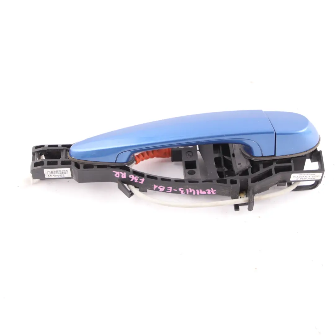 Maniglia Porta Posteriore Destra Estorilblau Estoril Blue Metallic B45 per BMW F36 con numero di parte 7291413 BMW F36 Maniglia Porta Posteriore Destra Estorilblau Estoril Blue Metallic B45 - SKU 7291413-EB1 - Numero di parte 7291413