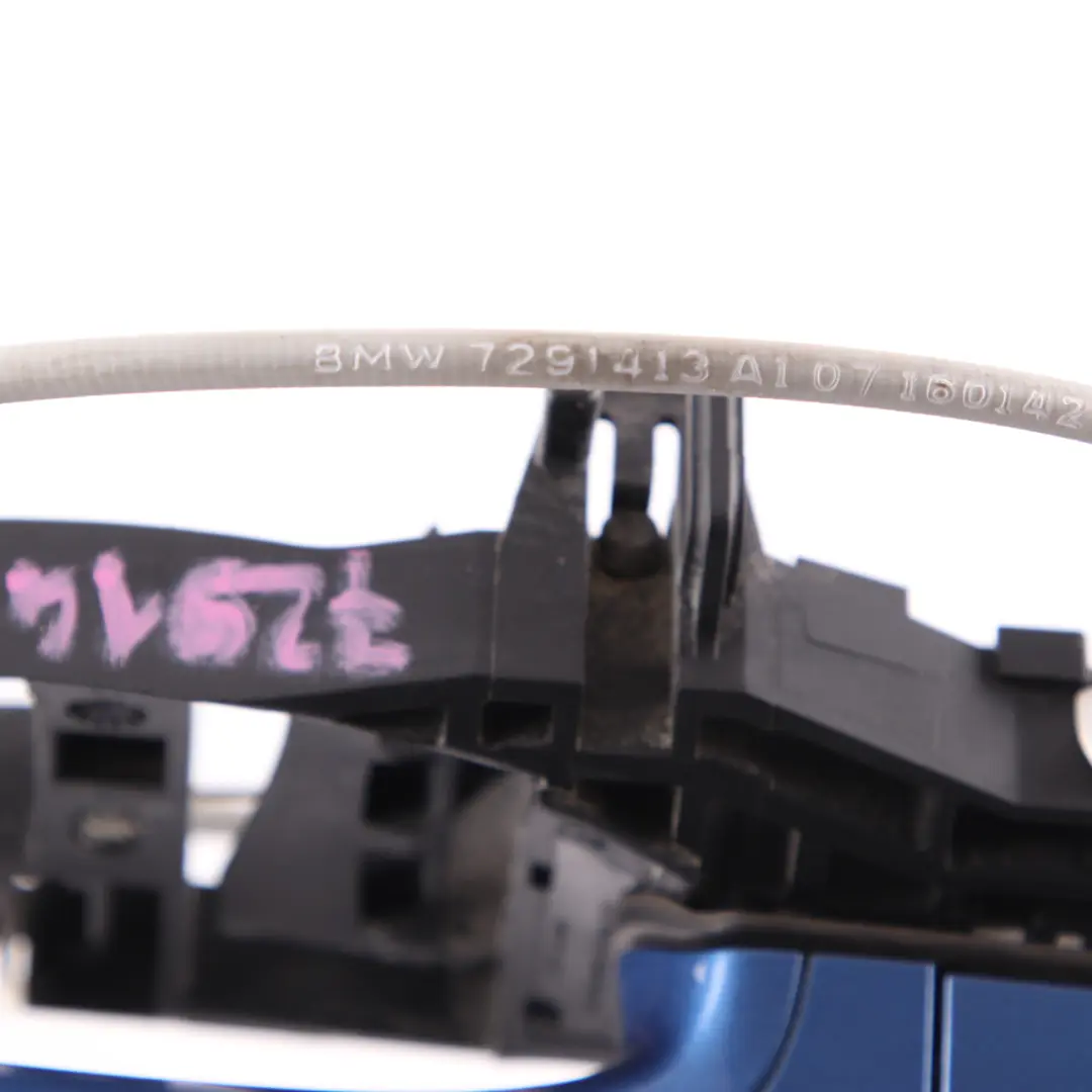 Grab Handle BMW F36 Rear Left Door N/S Estorilblau Estoril Blue Metallic B45 to with Part number 7291413 Grab Handle BMW F36 Rear Left Door N/S Estorilblau Estoril Blue Metallic B45 - SKU rhd-7291413-EB - Part number 7291413