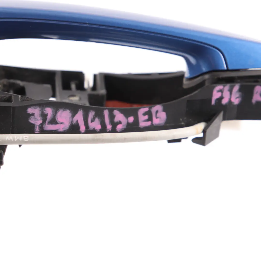 Grab Handle BMW F36 Rear Left Door N/S Estorilblau Estoril Blue Metallic B45 to with Part number 7291413 Grab Handle BMW F36 Rear Left Door N/S Estorilblau Estoril Blue Metallic B45 - SKU rhd-7291413-EB - Part number 7291413