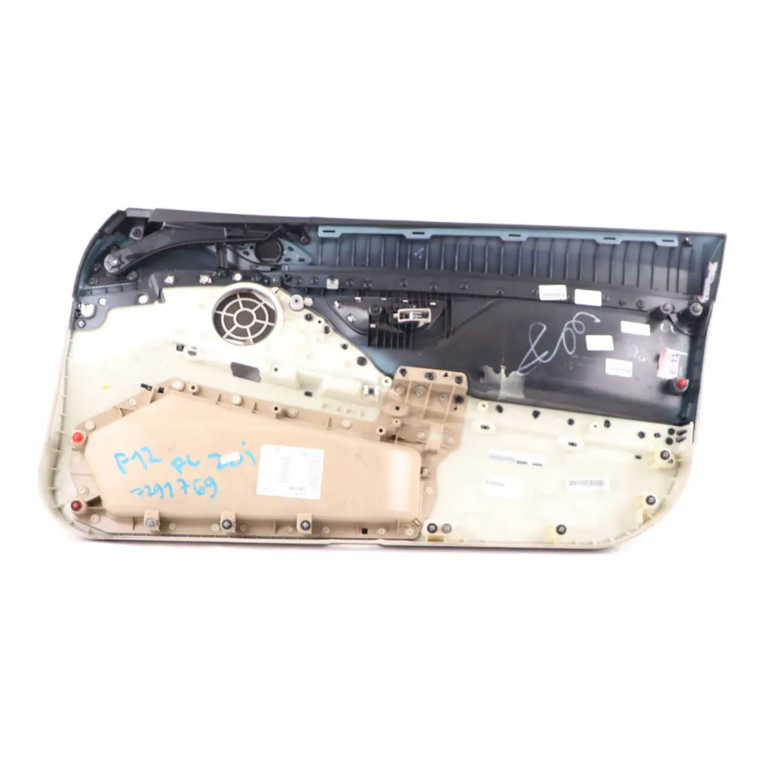 Door Card Front Left N/S Lining Panel Leather Dakota Ivory White to BMW F12 F13 with Part number 7291769 BMW F12 F13 Door Card Front Left N/S Lining Panel Leather Dakota Ivory White - SKU rhd-7291769 - Part number 7291769