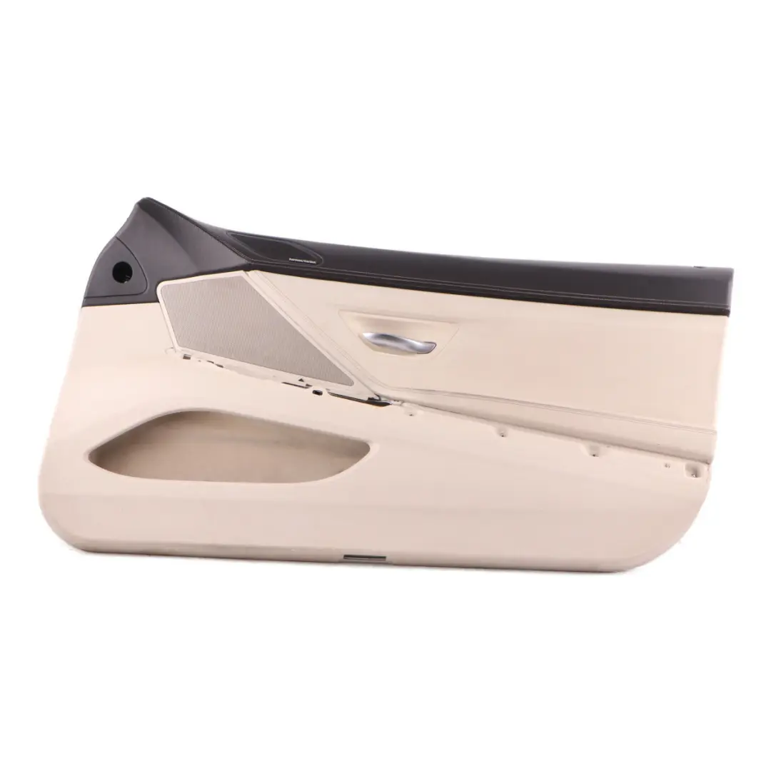 Door Card Front Right O/S Lining Panel Leather Dakota Ivory White to BMW F12 F13 with Part number 7291770 BMW F12 F13 Door Card Front Right O/S Lining Panel Leather Dakota Ivory White - SKU rhd-7291770 - Part number 7291770