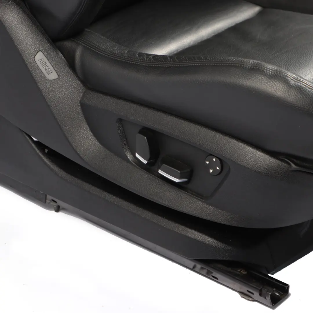 Front Seat Heated Memory Right O/S Interior Leather Dakota Black Lumbar to BMW F01 with Part number 7292724 BMW F01 Front Seat Heated Memory Right O/S Interior Leather Dakota Black Lumbar - SKU rhd-7292724-3 - Part number 7292724