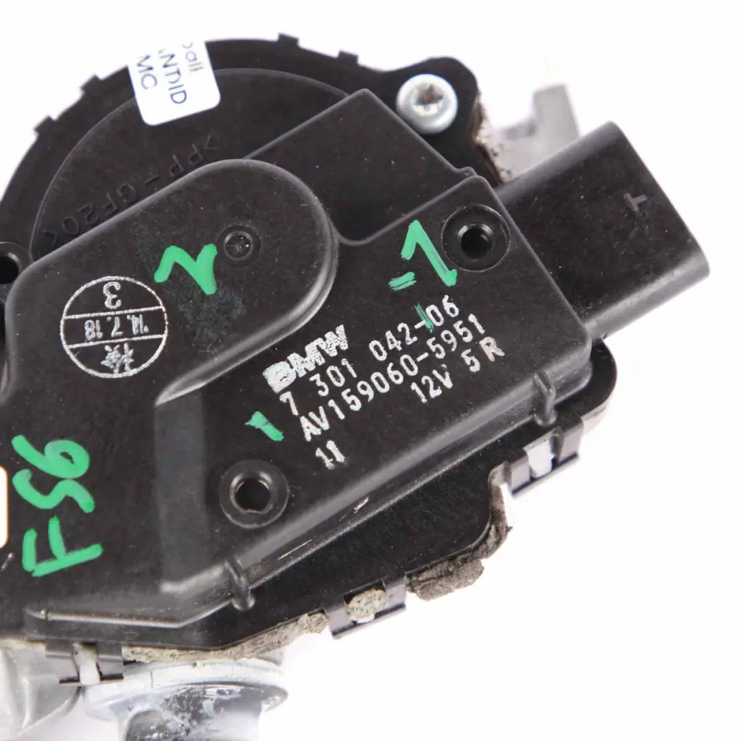 Wiper Motor MINI Cooper F55 F56 Windscreen System Control Unit Module to with Part number 7301042 Wiper Motor MINI Cooper F55 F56 Windscreen System Control Unit Module - SKU rhd-7301042-1 - Part number 7301042