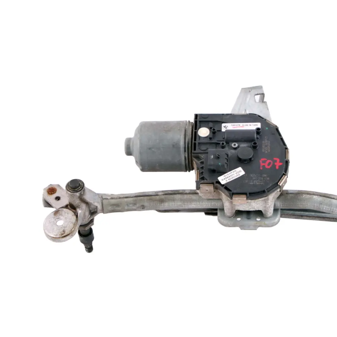Front Linkage Wiper System With Motor Drive 7251016 to BMW 5 7 Series F07 F10 F11 with Part number 7306275 BMW 5 7 Series F07 F10 F11 Front Linkage Wiper System With Motor Drive 7251016 - SKU rhd-7306275 - Part number 7306275
