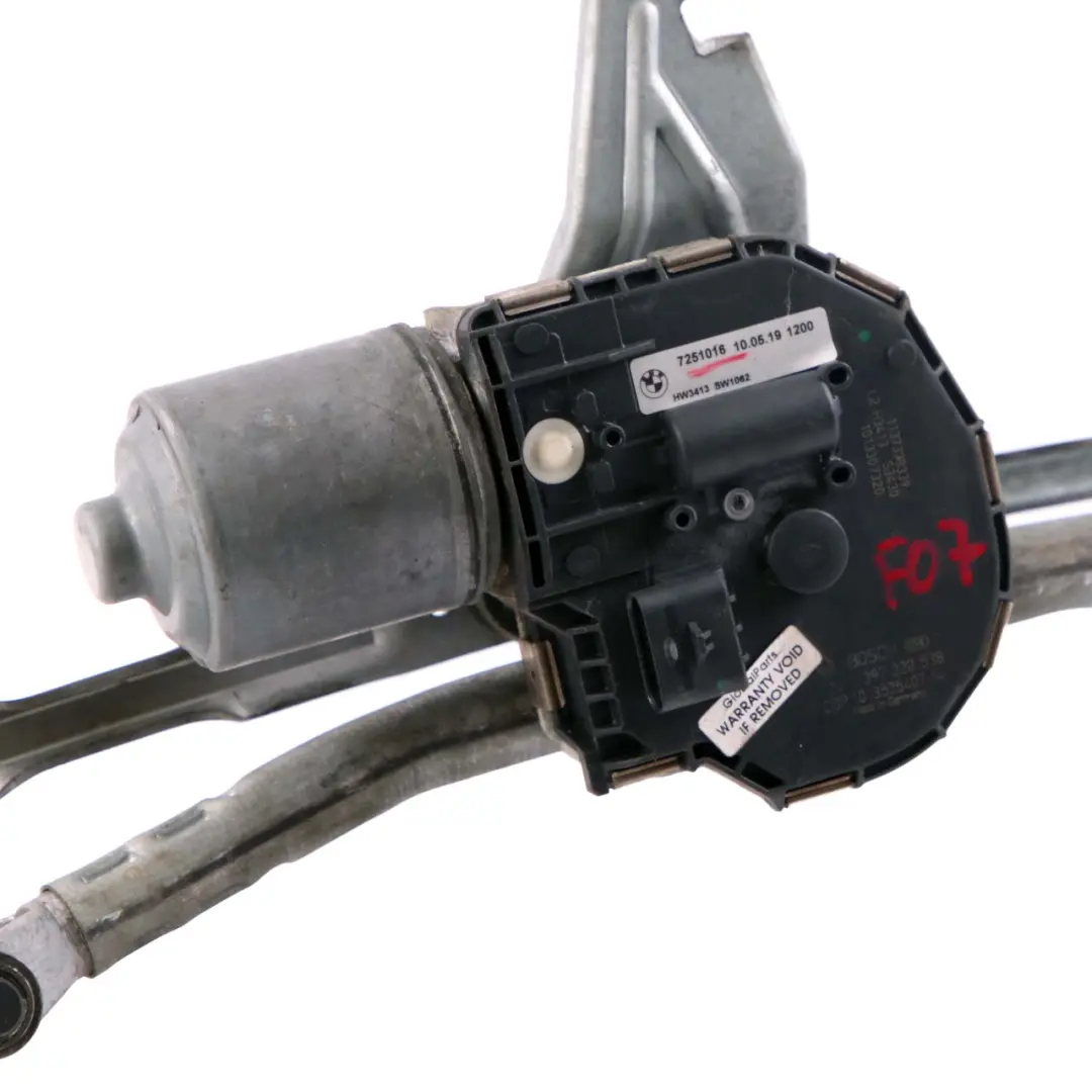 Front Linkage Wiper System With Motor Drive 7251016 to BMW 5 7 Series F07 F10 F11 with Part number 7306275 BMW 5 7 Series F07 F10 F11 Front Linkage Wiper System With Motor Drive 7251016 - SKU rhd-7306275 - Part number 7306275