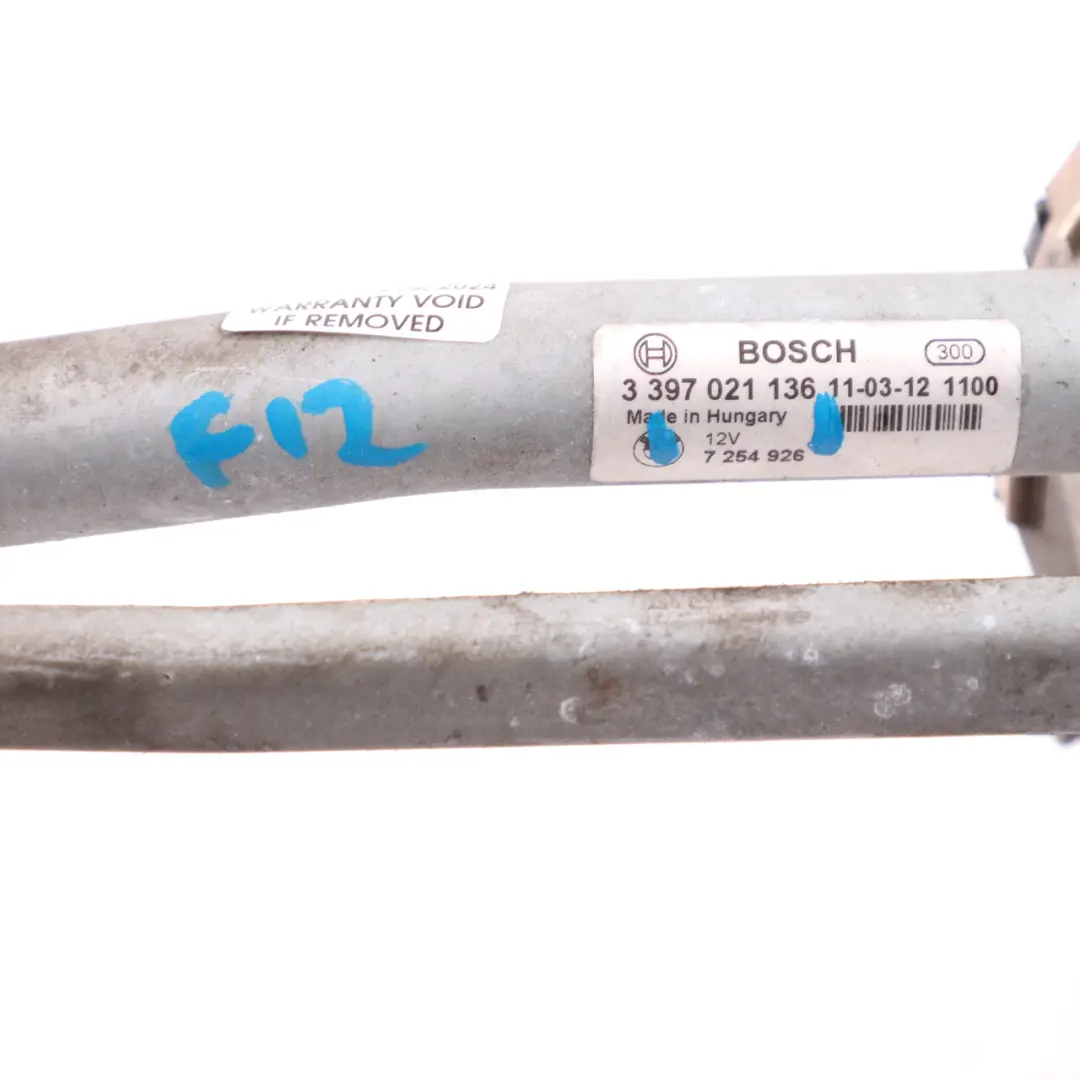 Front Wiper Linkage System Mechanism With Motor Drive 7254926 to BMW F12 F13 with Part number 7306276 BMW F12 F13 Front Wiper Linkage System Mechanism With Motor Drive 7254926 - SKU rhd-7306276 - Part number 7306276