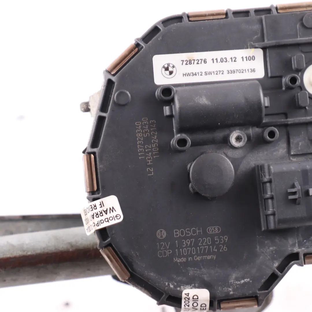 Front Wiper Linkage System Mechanism With Motor Drive 7254926 to BMW F12 F13 with Part number 7306276 BMW F12 F13 Front Wiper Linkage System Mechanism With Motor Drive 7254926 - SKU rhd-7306276 - Part number 7306276