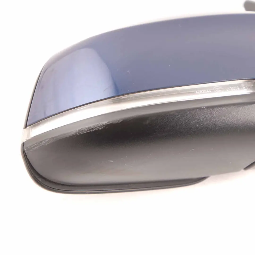 BMW X1 E84 Wing Mirror Heated Front Door Right O/S Tiefseeblau Deep Sea Blue A76 - SKU rhd-7307158-DSB - Part number 7307158