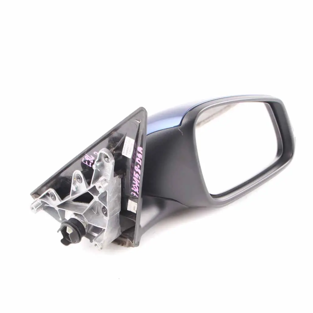 Wing Mirror Heated Front Door Right O/S Tiefseeblau Deep Sea Blue A76 to BMW X1 E84 with Part number 7307158 BMW X1 E84 Wing Mirror Heated Front Door Right O/S Tiefseeblau Deep Sea Blue A76 - SKU rhd-7307158-DSB - Part number 7307158