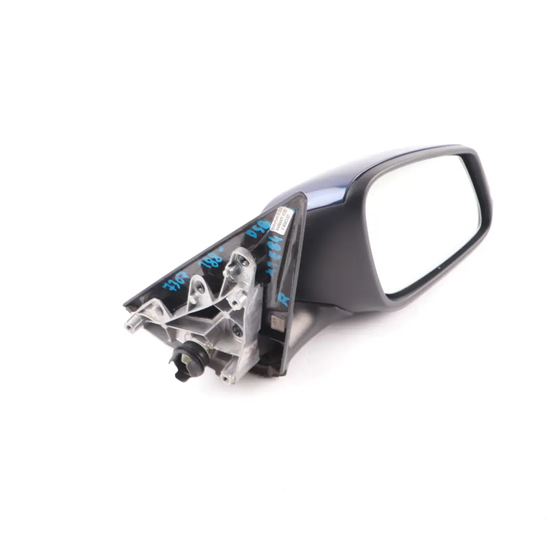 Wing Mirror Door Right O/S Heated 5 Pins Outside Deep Sea Blue - A76 to BMW X1 E84 with Part number 7307188 BMW X1 E84 Wing Mirror Door Right O/S Heated 5 Pins Outside Deep Sea Blue - A76 - SKU rhd-7307188-DSB - Part number 7307188