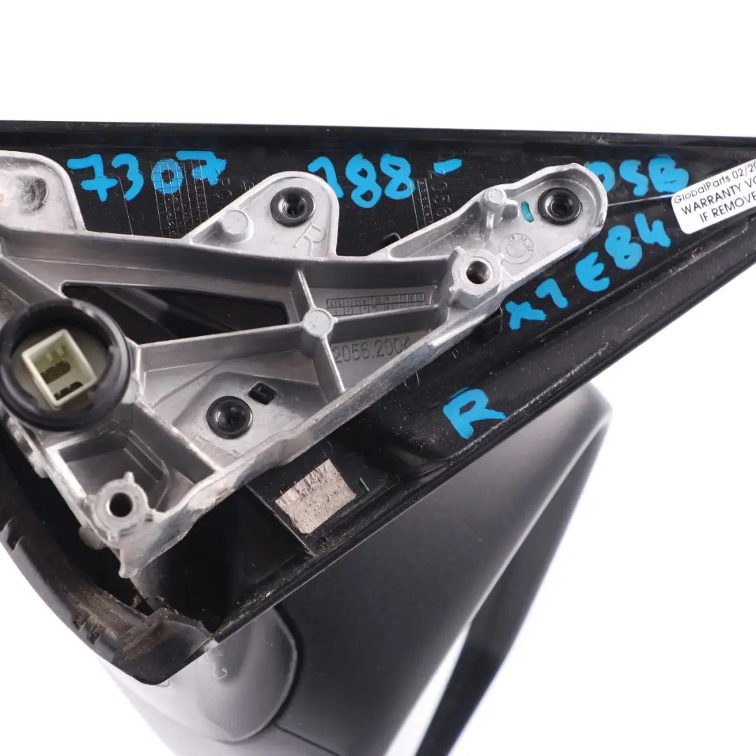 Wing Mirror Door Right O/S Heated 5 Pins Outside Deep Sea Blue - A76 to BMW X1 E84 with Part number 7307188 BMW X1 E84 Wing Mirror Door Right O/S Heated 5 Pins Outside Deep Sea Blue - A76 - SKU rhd-7307188-DSB - Part number 7307188