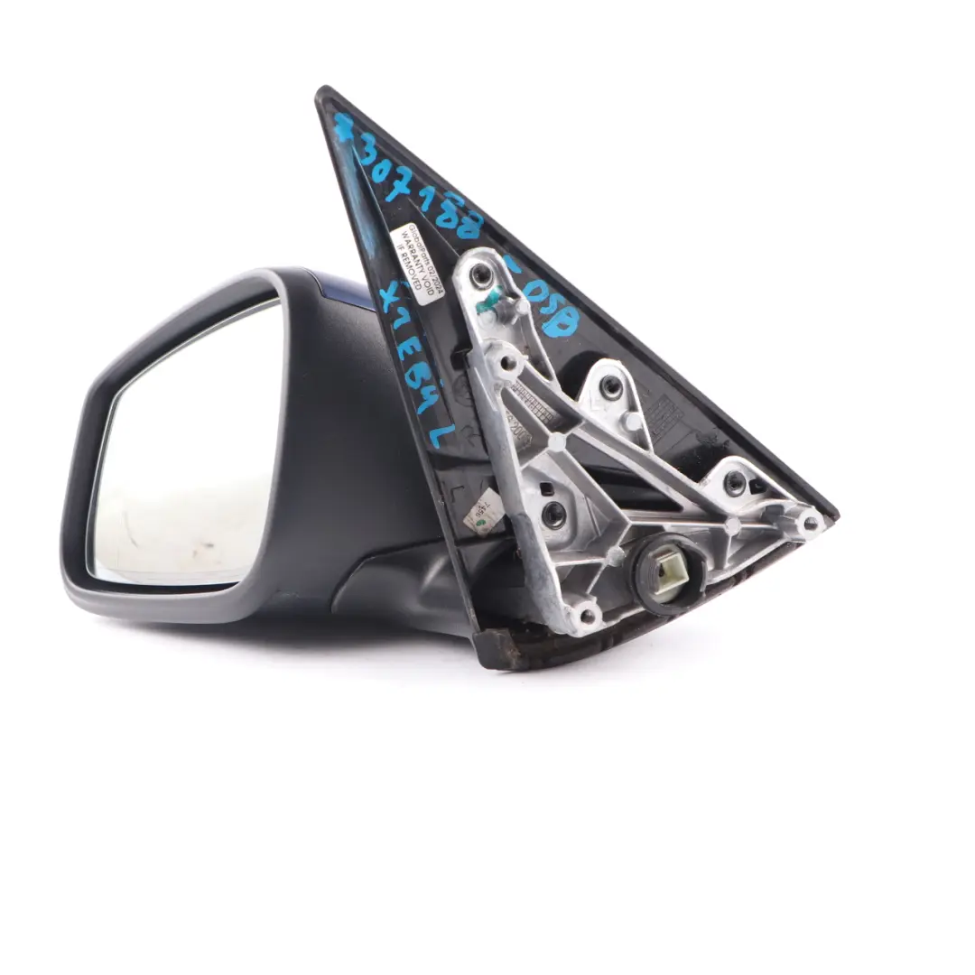 Wing Mirror Door Left N/S Heated 5 Pins Outside Deep Sea Blue - A76 to BMW X1 E84 with Part number 7307187 BMW X1 E84 Wing Mirror Door Left N/S Heated 5 Pins Outside Deep Sea Blue - A76 - SKU rhd-7307187-DSB - Part number 7307187