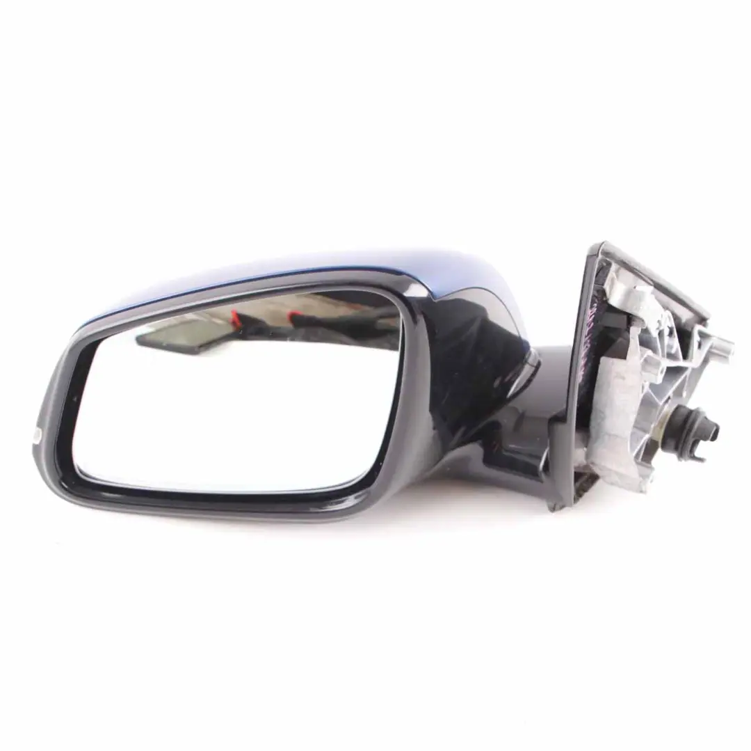 Door Wing Mirror Left N/S High Gloss Heated Memory Le Mans Blue - 381 to BMW X1 E84 with Part number 7307197 BMW X1 E84 Door Wing Mirror Left N/S High Gloss Heated Memory Le Mans Blue - 381 - SKU rhd-7307197-LMB - Part number 7307197