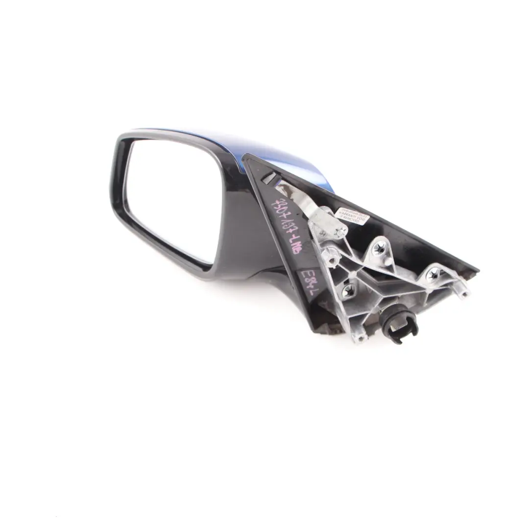Door Wing Mirror Left N/S High Gloss Heated Memory Le Mans Blue - 381 to BMW X1 E84 with Part number 7307197 BMW X1 E84 Door Wing Mirror Left N/S High Gloss Heated Memory Le Mans Blue - 381 - SKU rhd-7307197-LMB - Part number 7307197