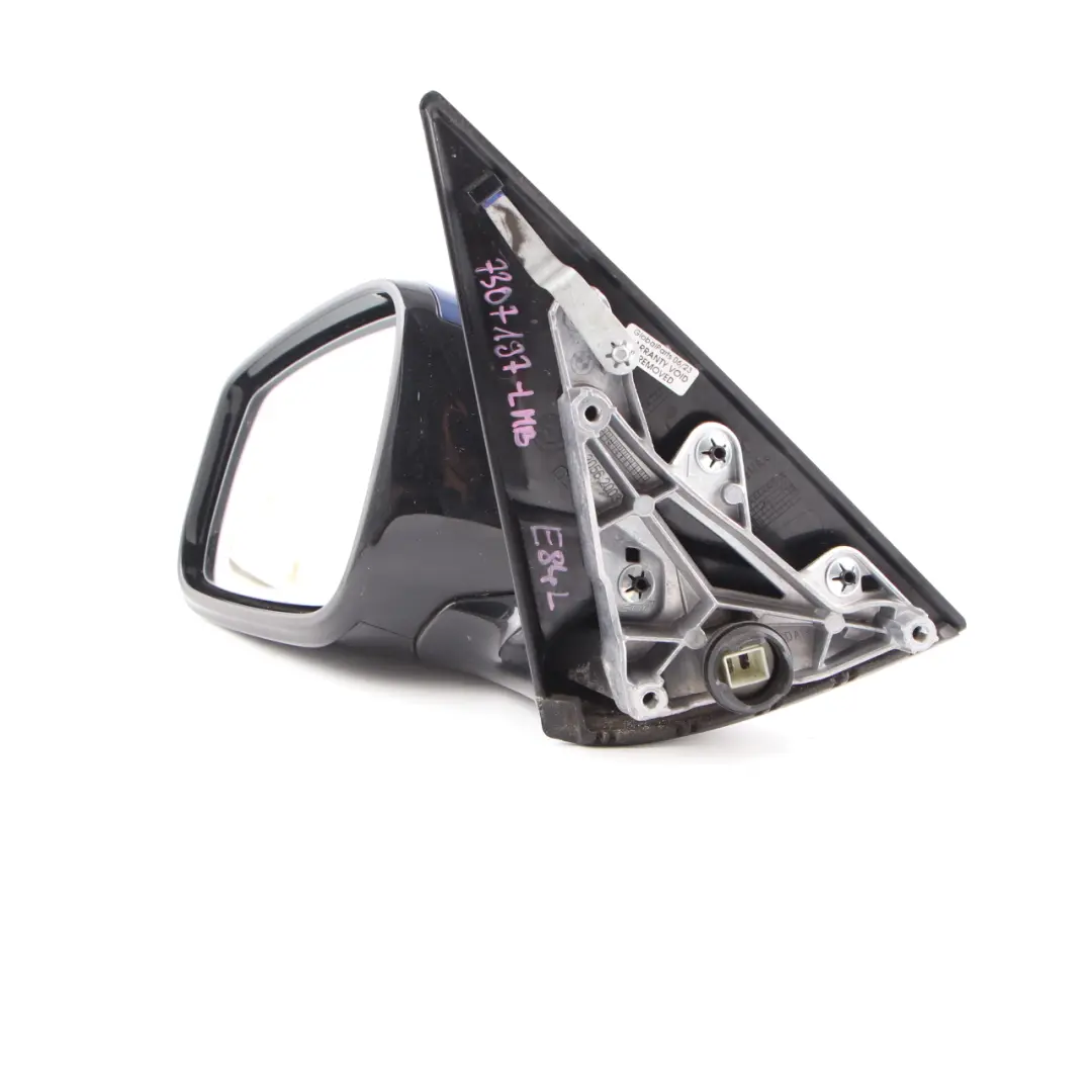 Door Wing Mirror Left N/S High Gloss Heated Memory Le Mans Blue - 381 to BMW X1 E84 with Part number 7307197 BMW X1 E84 Door Wing Mirror Left N/S High Gloss Heated Memory Le Mans Blue - 381 - SKU rhd-7307197-LMB - Part number 7307197