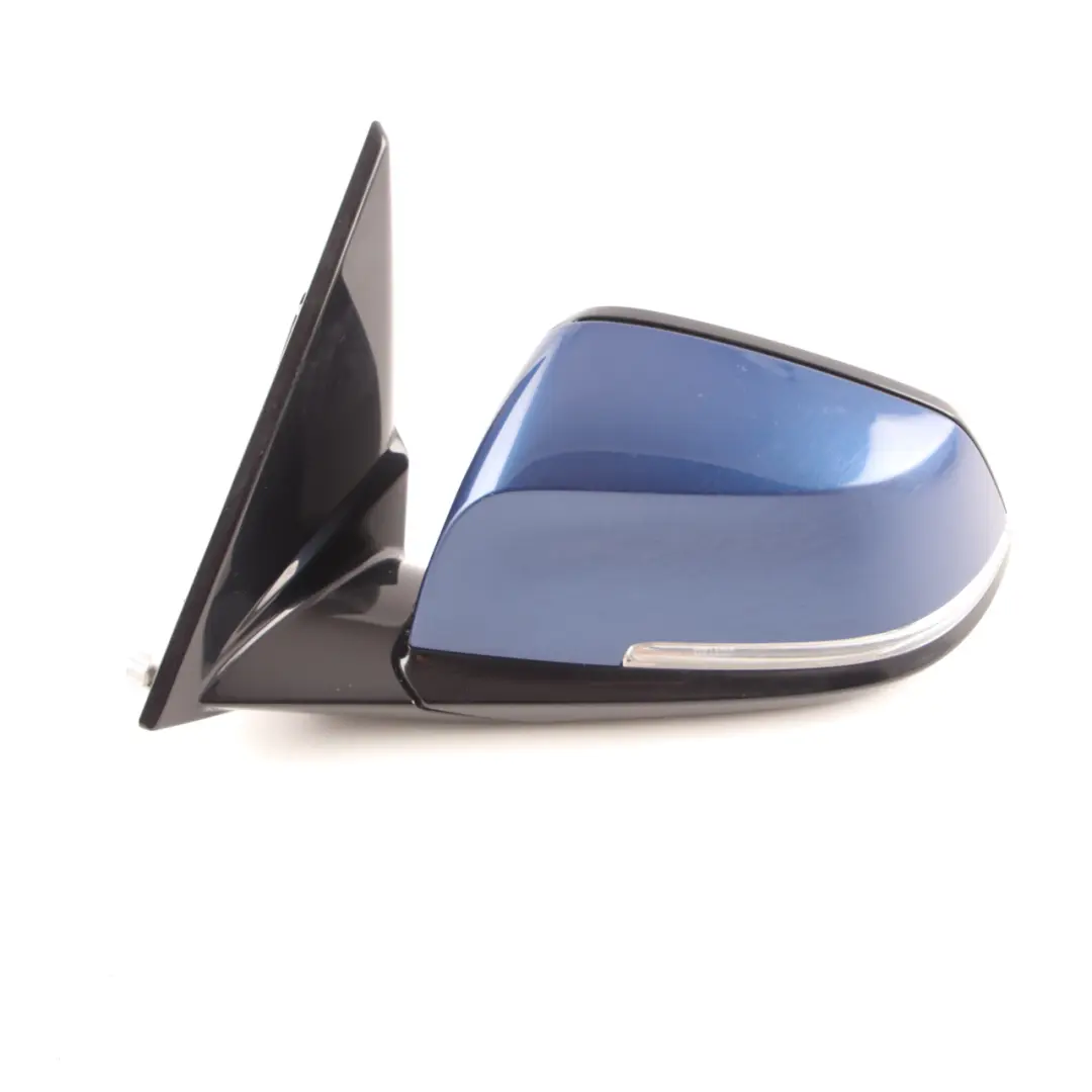 Door Wing Mirror Left N/S High Gloss Heated Memory Le Mans Blue - 381 to BMW X1 E84 with Part number 7307197 BMW X1 E84 Door Wing Mirror Left N/S High Gloss Heated Memory Le Mans Blue - 381 - SKU rhd-7307197-LMB - Part number 7307197