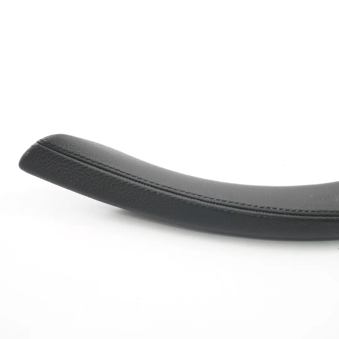 BMW F13 Door Card Panel Pull Handle Trim Left N/S Grab Leather Dakota Black - SKU rhd-7307283 - Part number 7307283