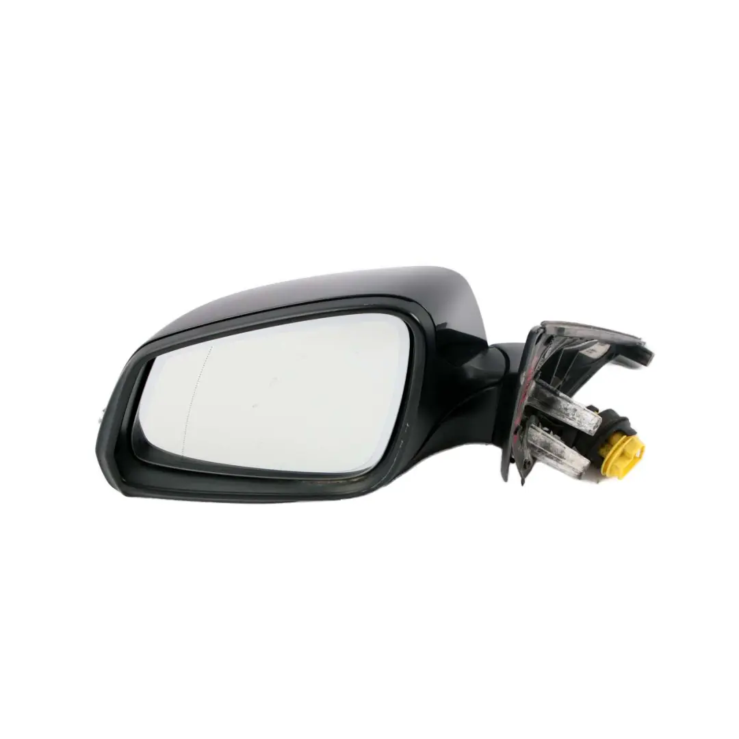 BMW 7 Series F01 F02 LCI Heated Auto Dip Left Wing Mirror N/S Black Sapphire - SKU rhd-7308391-BS - Part number 7308391