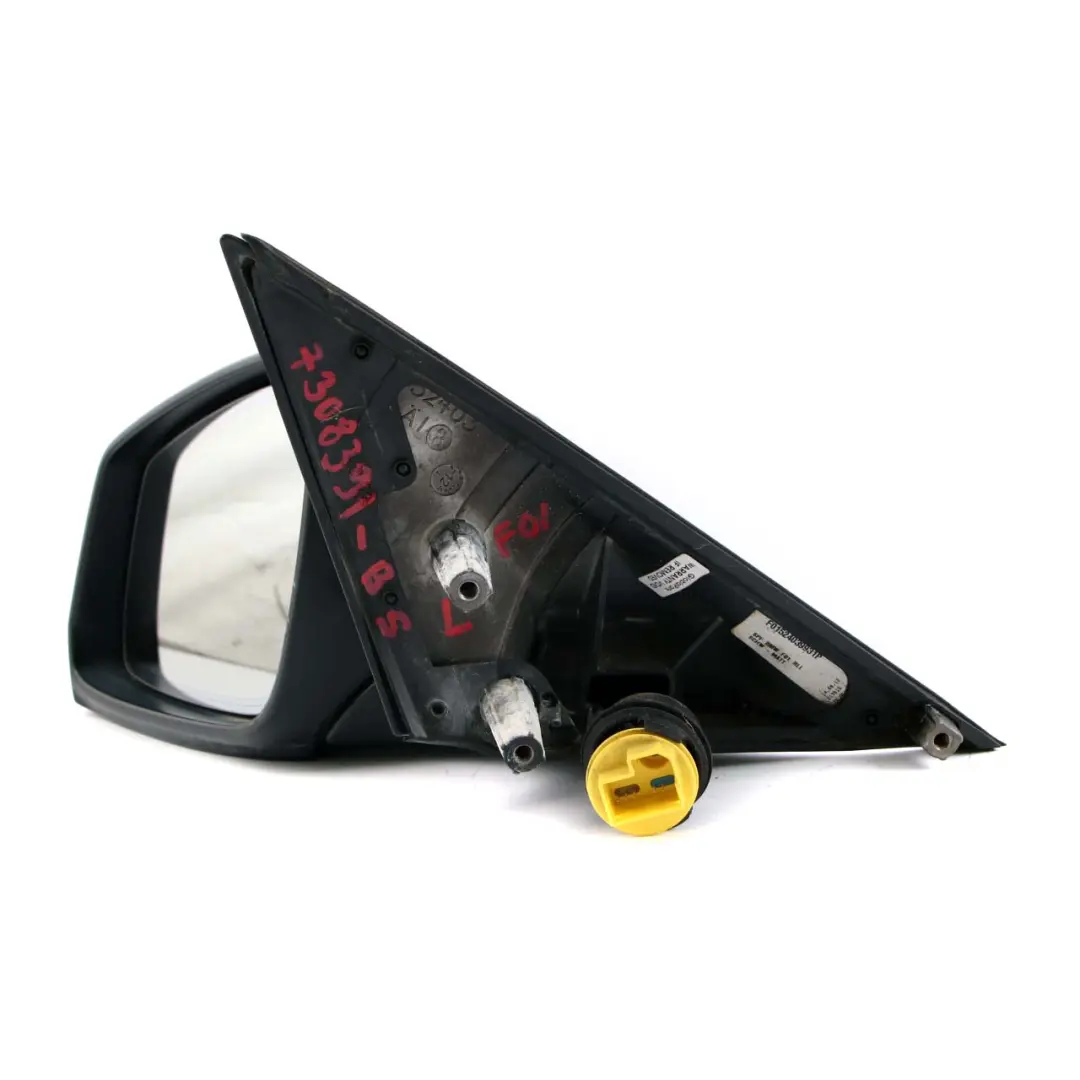 Heated Auto Dip Left Wing Mirror N/S Black Sapphire to BMW 7 Series F01 F02 LCI with Part number 7308391 BMW 7 Series F01 F02 LCI Heated Auto Dip Left Wing Mirror N/S Black Sapphire - SKU rhd-7308391-BS - Part number 7308391