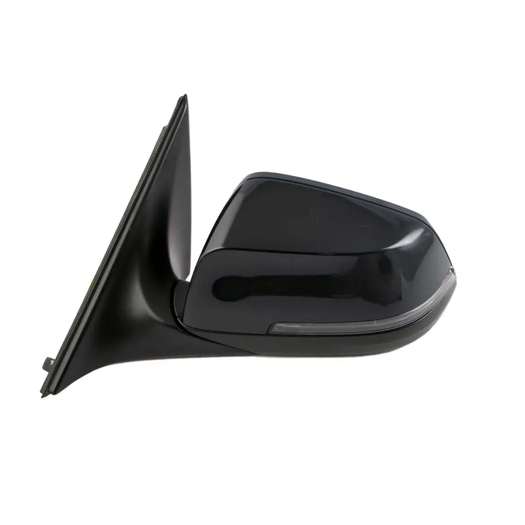 BMW 7 Series F01 F02 LCI Heated Auto Dip Left Wing Mirror N/S Black Sapphire - SKU rhd-7308391-BS - Part number 7308391