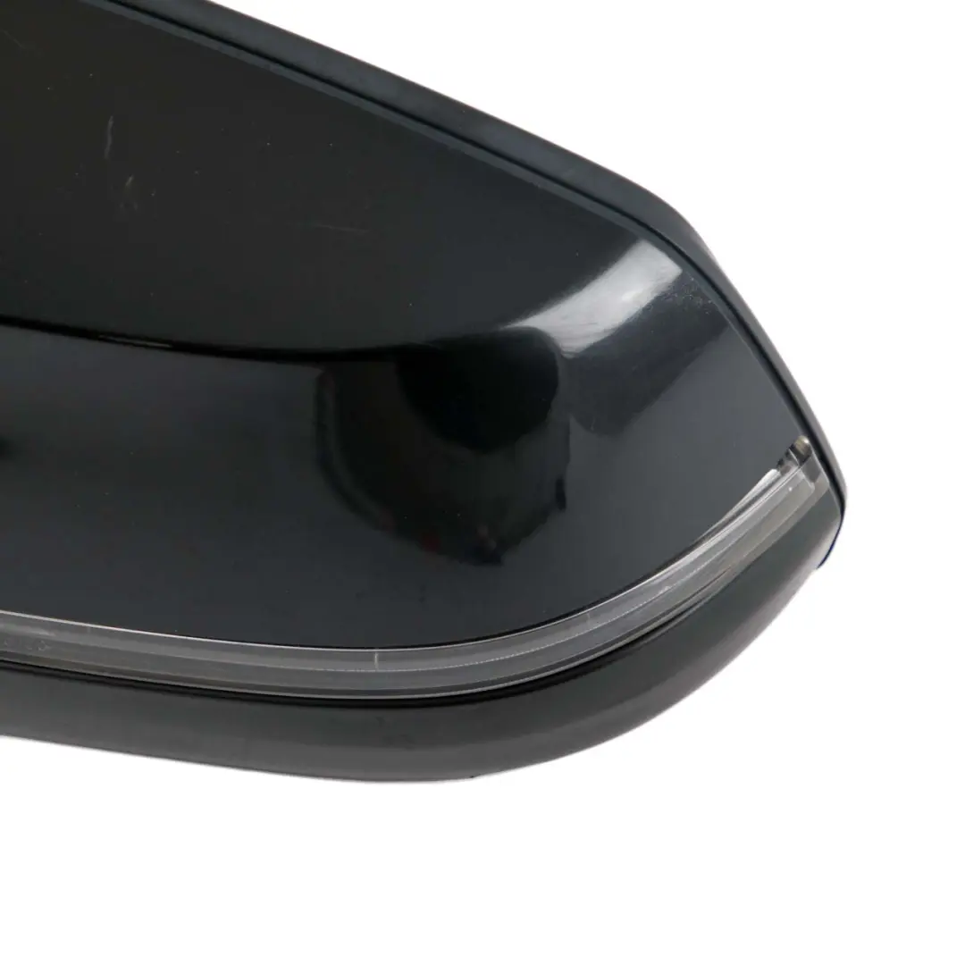 BMW 7 Series F01 F02 LCI Heated Auto Dip Left Wing Mirror N/S Black Sapphire - SKU rhd-7308391-BS - Part number 7308391