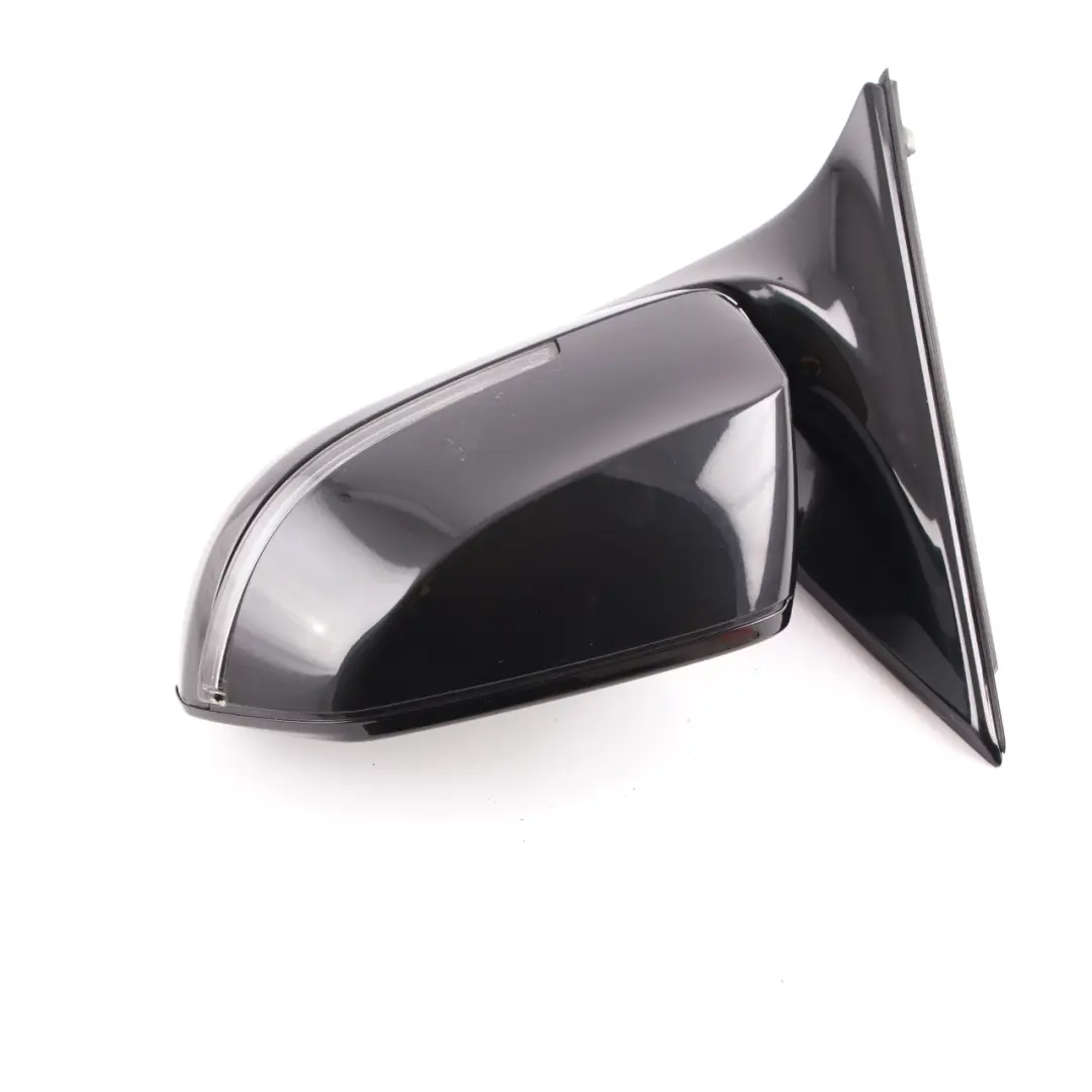  Wing Mirror BMW F01 F02 LCI Auto Dip High Gloss Left Door Black Sapphire 475 - SKU rhd-7308407-BS - Part number 7308407