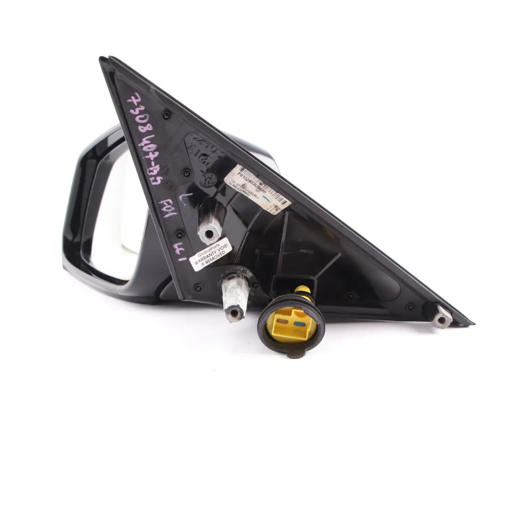 Wing Mirror BMW F01 F02 LCI Auto Dip High Gloss Left Door Black Sapphire 475 to with Part number 7308407 Wing Mirror BMW F01 F02 LCI Auto Dip High Gloss Left Door Black Sapphire 475 - SKU rhd-7308407-BS - Part number 7308407