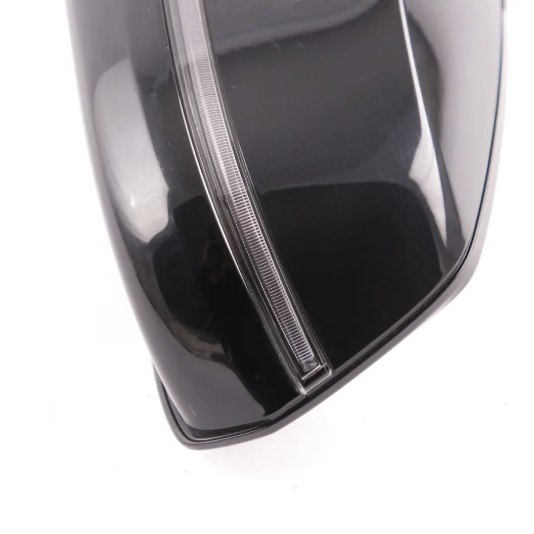  Wing Mirror BMW F01 F02 LCI Auto Dip High Gloss Left Door Black Sapphire 475 - SKU rhd-7308407-BS - Part number 7308407