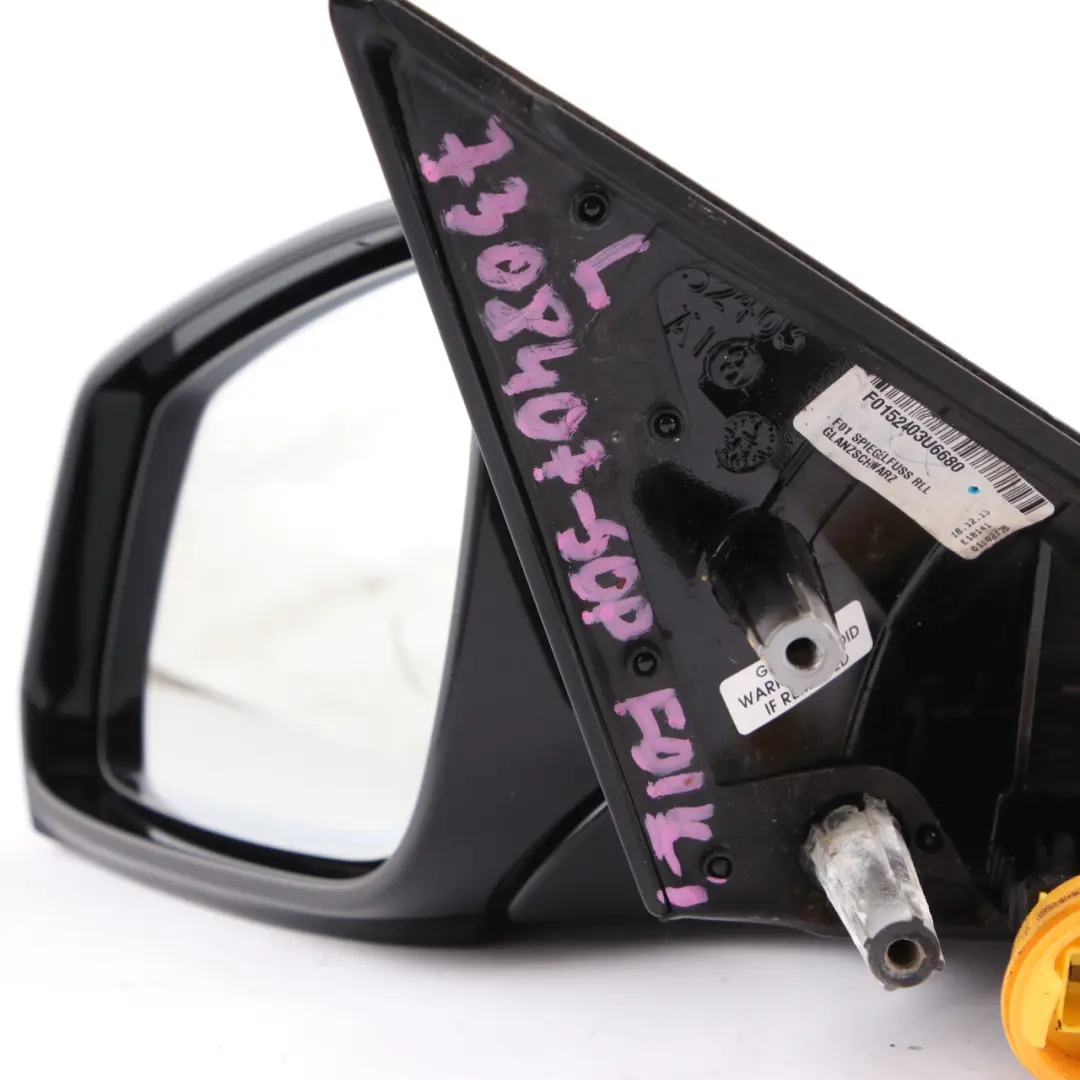 Wing Mirror BMW F01 F02 LCI Auto Dip High Gloss Left Door Sophistograu Grey B90 to with Part number 7308407 Wing Mirror BMW F01 F02 LCI Auto Dip High Gloss Left Door Sophistograu Grey B90 - SKU rhd-7308407-SOP - Part number 7308407